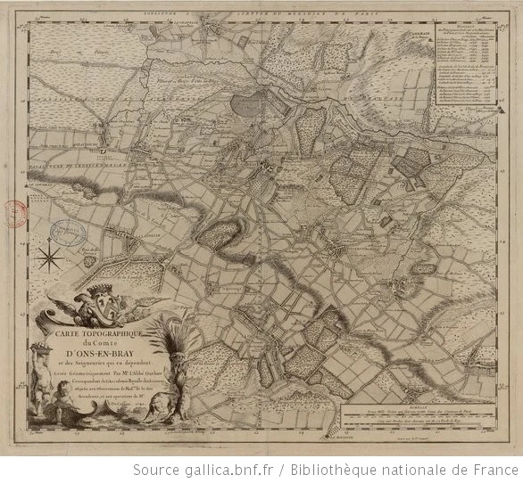 Carte d'Ons en Bray